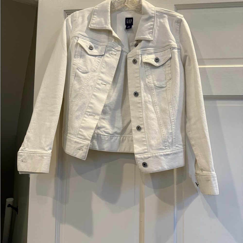 GAP Women's Cream Jean Jacket